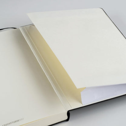 LEUCHTTURM1917 - Notebook Hardcover Medium A5-251 Numbered Pages for Writing and Journaling (Navy, Plain)