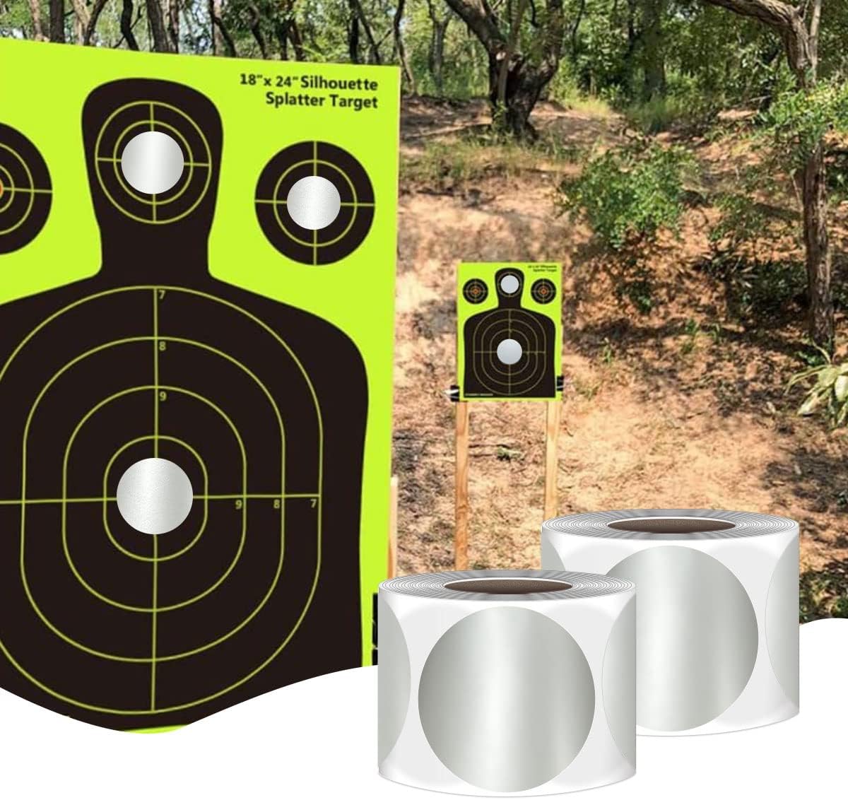 PARLAIM 3 X 3 inch Color Code Dot Stickers, 500pcs 3" Silver Round Color Coding Circle Labels per Roll in Dispenser Box for Inventory Storage Moving Box