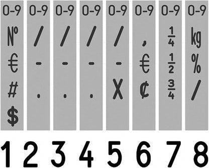 Rubber Stamp Creation Heavy Duty Numberer, 8 Digit Self-Inking Numbering Stamp 5mm Character Height Black