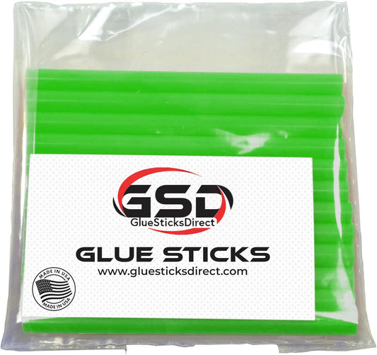Mini Size Hot Melt Glue Sticks for Glue Gun - Bulk 4in Mint Green - Great for Art Craft Repairs & Compatible w/Most Glue Guns - 5/16" X 4" (Approx 565 Sticks, 5lbs Pack) - USA Made