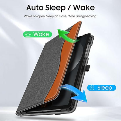 Fintie Case for Samsung Galaxy Tab A9 Plus/A9+ 5G 11 Inch 2023 Model (SM-X210/X216/X218), Multi-Angle Viewing Smart Stand Back Cover with Pocket Auto Wake/Sleep, Denim Gray