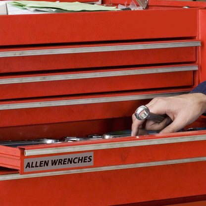 Label KINGDOM TZe-S951 24mm Silver Extra Strength Adhesive Tape Replacement for Brother TZeS951 Black on Silver TZe Tape 24mm 0.94 Strong Adhesive for PTD600 PTP710BT PT2730, 3-Pack