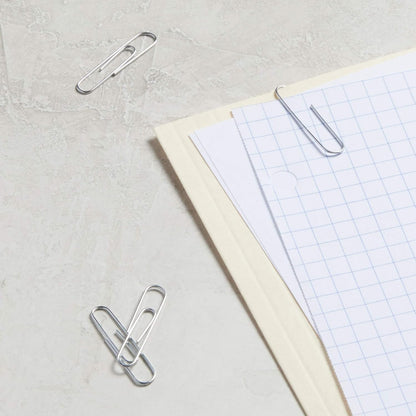 Amazon Basics Paper Clips, No. 1, Silver | Smooth | 1000 Count, Pack of 12