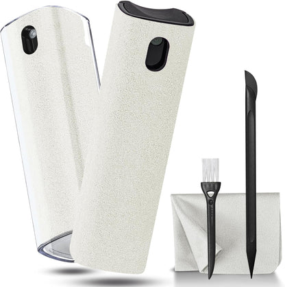 walrfid 2Pcs Car Screen Cleaner, Laptop Screen Cleaner Spray and Wipe, Electronic Computer Cleaning Kit for iPad, iPhone, Cellphone, Monitor, MacBook Pro, Car Display, Tablet, TV Flat Screens, Cream