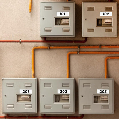 White Rectangle Stickers 3 x 1 Inch Color Coding Labels Vinyl Roll Self-Adhesive Waterproof Removable 500 PCS