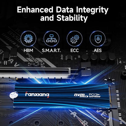 fanxiang 500GB NVMe SSD PCIe Gen 4 Gaming SSD for PS5, Up to 6300MB/s M.2 2280 SSD Compatible with PS5 Storage Expansion, Internal Solid State Drive for Gamers, Professionals, Creators S880E