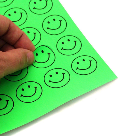 NextDayLabels - Pack of 25 Sheets, 8-1/2 x 11" Fluorescent Labels for Laser & Inkjet Printer (Green Fluorescent, 1.5" Round - 30 per Page, 750 Labels)