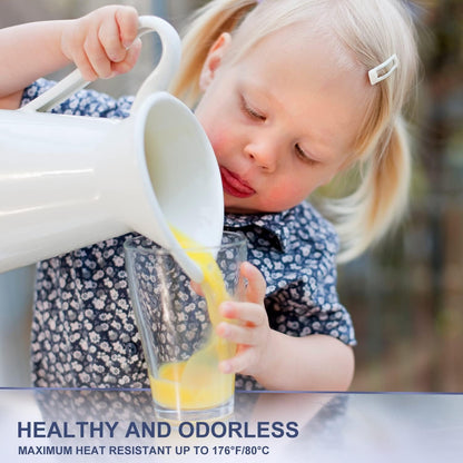 Clear PVC Tablecloth Crystal Vinyl Table Cover Protector for Wooden Marble Furniture Surface Protection - Waterproof Non-slip 46x84 In