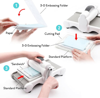 BAOFALI 3D Flowers Embossing Folders for Card Making,Embossing Template Paper Card Embossing Stencil for DIY Scrapbooking Photo Album Card Paper Craft Decoration 6.3" L x 4.5" W.(16x11.5cm)