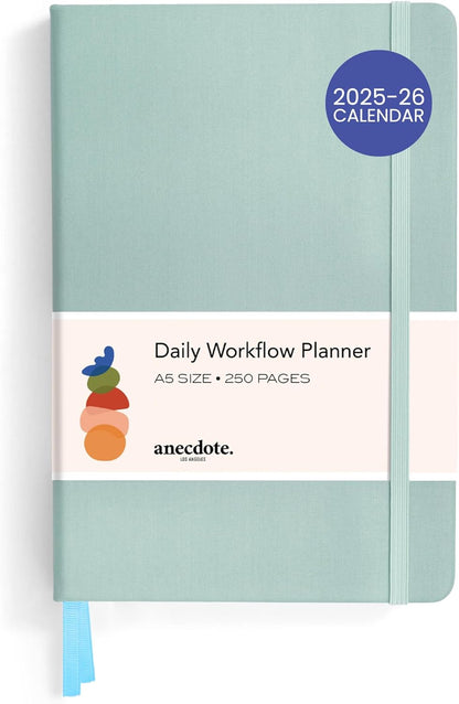 Anecdote 2025-2026 Planner: A Monthly, Weekly & Daily Planner 2025-2026 for Planning Your Success - A5 Size Hardcover Start Anytime and Achieve your Goals. - Dutch Blue
