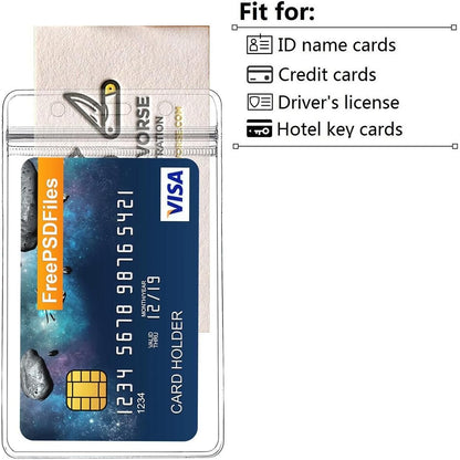 ID Badge Holder with Clip on Name Badge Holder Vertical Clear Plastic Name Tag Holders by ZHEGUI (25Pack, Vertical 3.5X2.3)