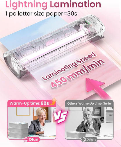Laminator Machine Thermal Laminating Machine with Sheets 11x17 Personal Laminator for Teachers, 13 Inch Lamination Machine 60S Warm Up Office Presentation laminators, A3 Portable Paper Laminate Kit