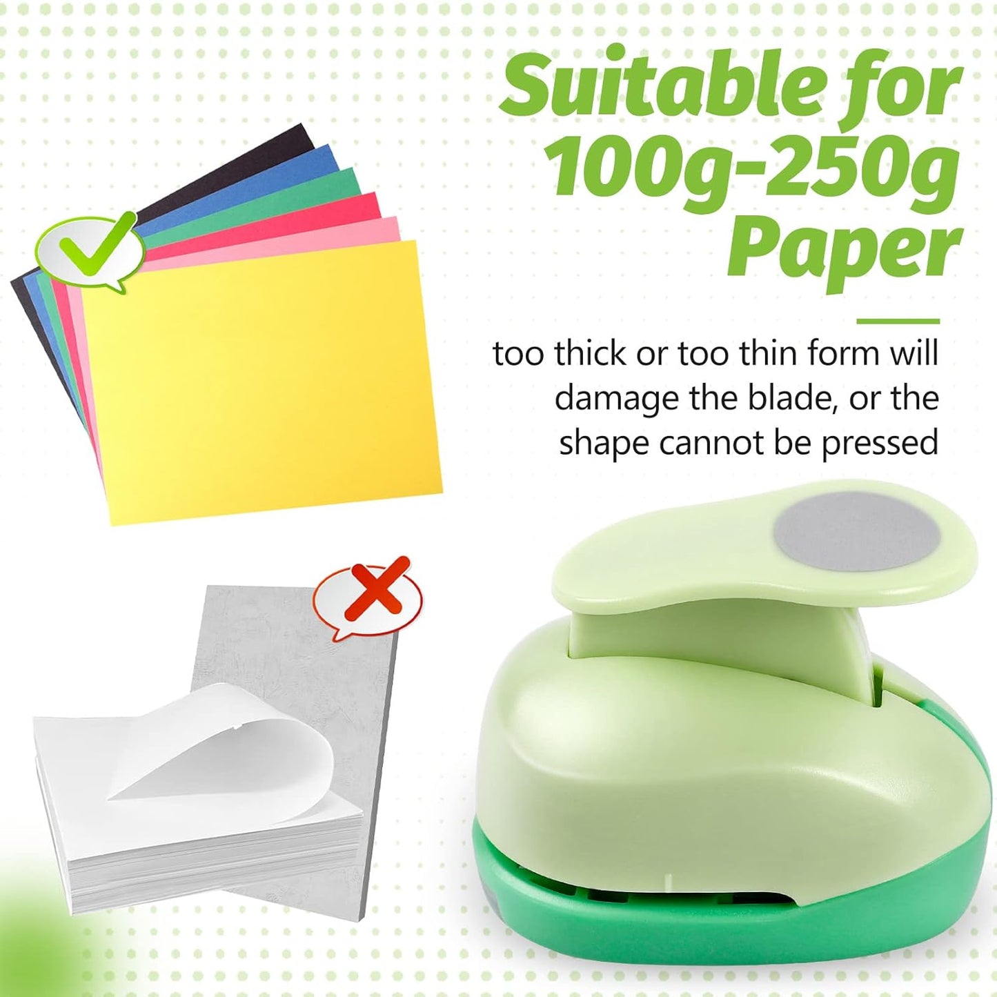 UCEC 1 Inch Circle Punch, Circle Hole Punch, Paper Punch, Paper Punches Craft Handmade Paper Punch for Crafting Scrapbooking Cards Arts Fun Projects