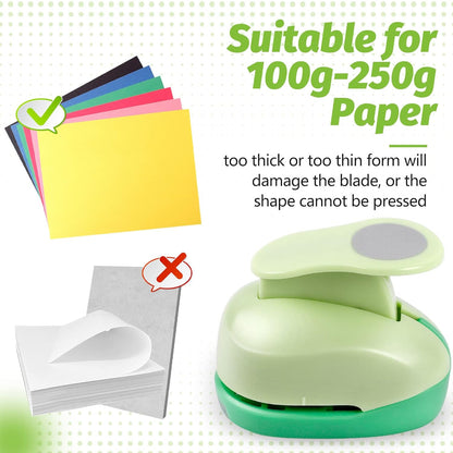 UCEC 1 Inch Circle Punch, Circle Hole Punch, Paper Punch, Paper Punches Craft Handmade Paper Punch for Crafting Scrapbooking Cards Arts Fun Projects