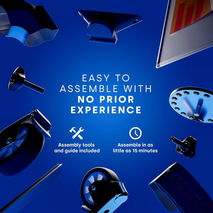 Rolling Dry Erase Board 24 x 48 - Large Portable Magnetic Whiteboard with Stand - Double Sided Easel Style Whiteboard with Wheels - Mobile Standing White Board for Office, Classroom & Home