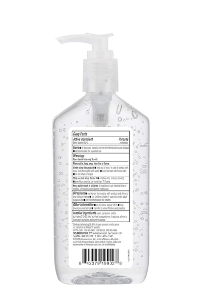 Amazon Basic Care - Original Hand Sanitizer 62%, 12 fl oz (Pack of 6)