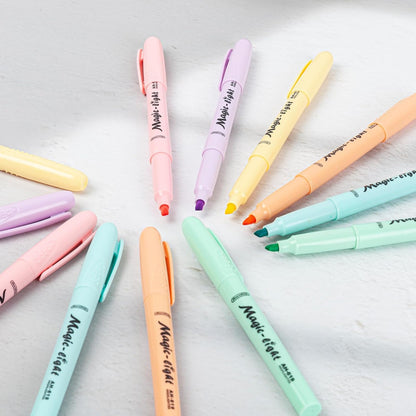 AIHAO Pastel Highlighters, Assorted Color, Chisel Tip Marker Pen, 12Pack, No Bleed, Aesthetic Cute Highlighter, Ideal for School Office Supplies.