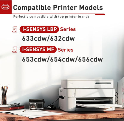 Compatible 067/067H Toner Cartridge Set High Capacity Replacement for Canon 067H/067 Toner Work with ImageClass MF656Cdw MF653Cdw MF654Cdw LBP632Cdw LBP633Cdw Printers(067 Toner ,4Pack)