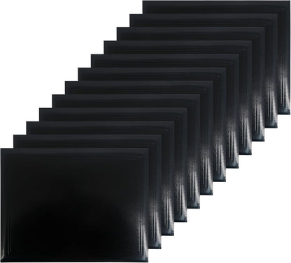 GraduationMall 8.5"x11" Smooth Padded Diploma Cover Certificate Holder Black,12-Packs
