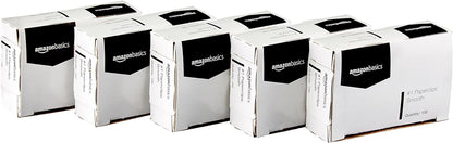 Amazon Basics Paper Clips, No. 1, Silver | Smooth | 1000 Count, Pack of 12