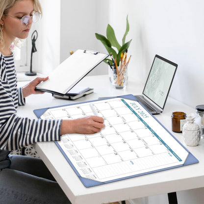 KOPEESY Desk Calendar 2025-2026, Academic Year Large Desk Calendar with Desktop Mat, 18 Months from July 2025 - December 2026, 22” x 17” Desktop Monthly Planner for Home or Office School