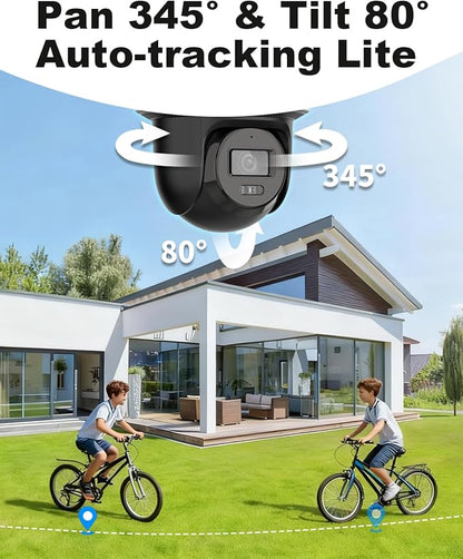 DS-2DE2C400MWG-E 2.8mm Oringinal PoE PT Camera, Human Detection, Auto-Tracking Lite, Smart Hybrid Light, 512 GB Card Slot, Hik-Connect Cloud Service/APP, International English Version