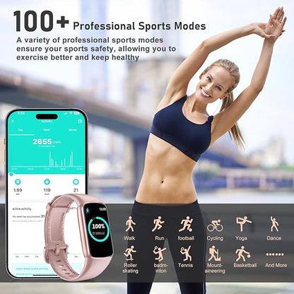 Fitness Tracker with 24/7 Heart Rate, Blood Oxygen, Sleep Tracker, 1.47''Waterproof Fitness Watch, Activity Tracker with Step Tracker for Women Men