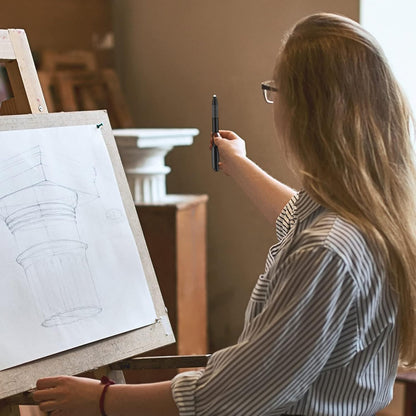 Eersida Retractable Eraser and Refill Mechanical 3.8 mm Pen Style Art Erasers for Artists Drawing Painting, Students Teacher Adult Office School Home(2 Packs)