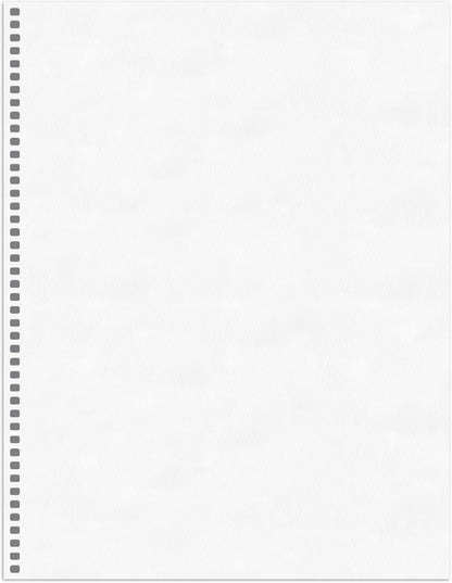 PrintWorks Professional Pre-Punched Spiral Binding Paper - 44-Hole (4:1 Pitch Hole Punch) - Book Binding Printer Paper - Made in the USA - 500 Sheets - 8.5" x 11" - 20 lb - 92 Bright White (04145)