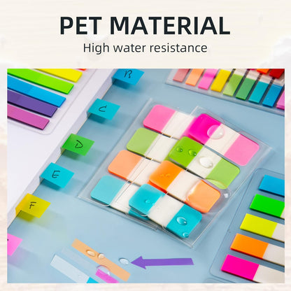 Golcellia Sticky Book Index Tabs, Page Tabs Markers, Sticky Notes Tabs 1272 Pieces(5 Styles, 31 Colors) Annotation Tabs, Book Annotation Supplies Study Pack