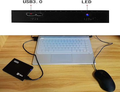 160GB Ultra Slim Portable External Hard Drive USB3.0 2.5'' HDD Storage for PC, Desktop, Laptop, MacBook, Chromebook (Black)