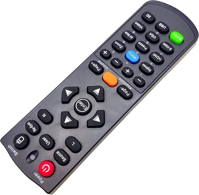 BR-5047L Projector Remote Control for Optoma DH1011, EH300, HD131X, HD131Xe, HD131Xw, HD25, HD2500, HD25e, HD25-LV, HD25-LV-WHD, HD30, HD30B