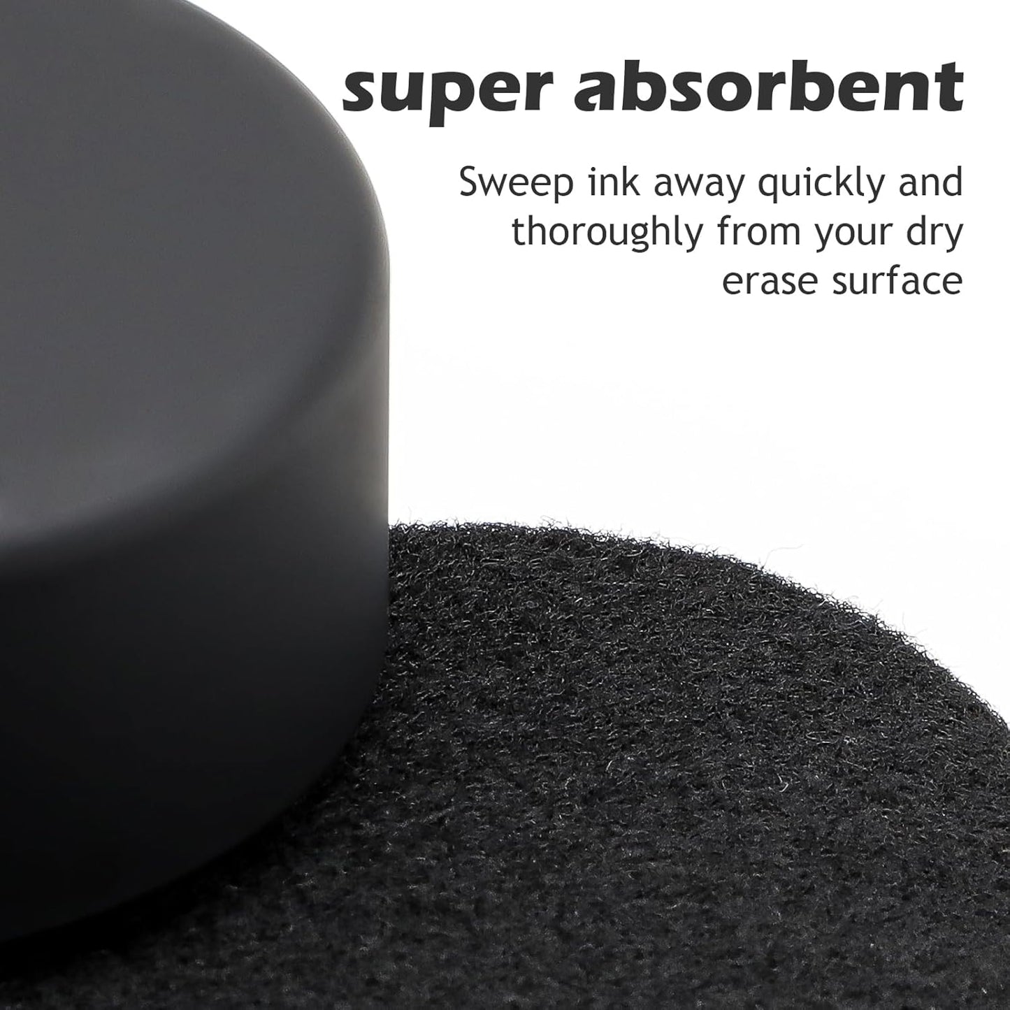 Ddaowanx Dry Erase Erasers, Magnetic Whiteboard Eraser Classroom Must Haves for Students Teachers, School Supplies (2 Pack, Black)