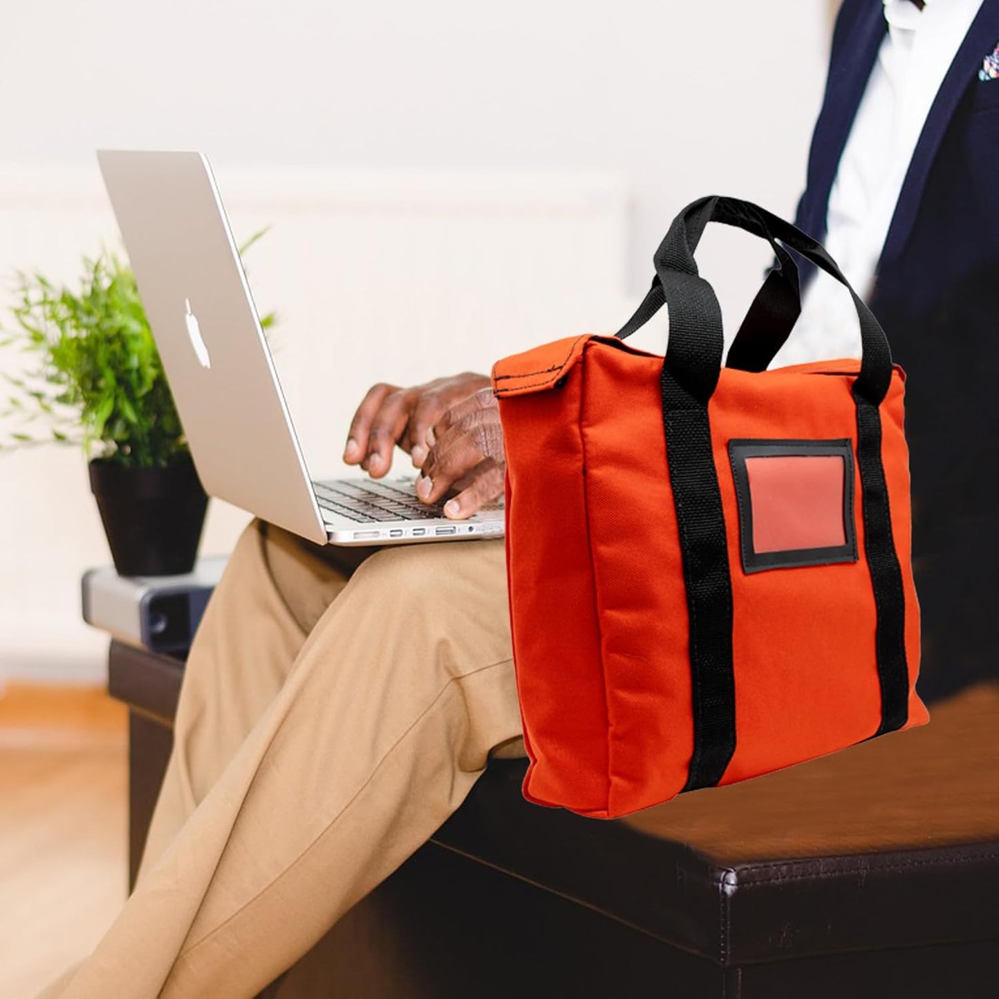 Fire Resistant and Water Repellent Briefcase Document Bag 14 x 11 x 3 Inch