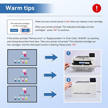 MYTONER 206X Toner Cartridges 4 Pack High Yield (with Chip) Compatible Replacement for HP 206A 206X for Color Pro MFP M283fdw M283cdw M282nw Pro M255dw M255nw M283 M255 M282 Printer W2110X W2110A