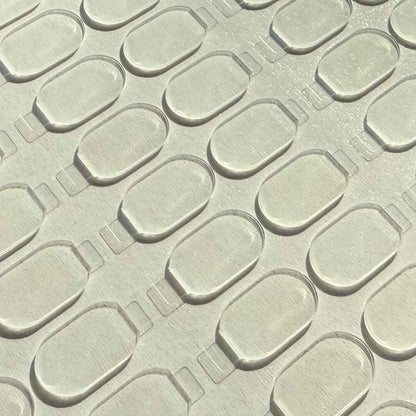 Double Sided Adhesive Putty with Pull Tabs, 100 Clear Dots 0.31''x0.51'' Removable Sticky Tack, Waterproof Poster Putty Glue Dot for Party Decoration Picture