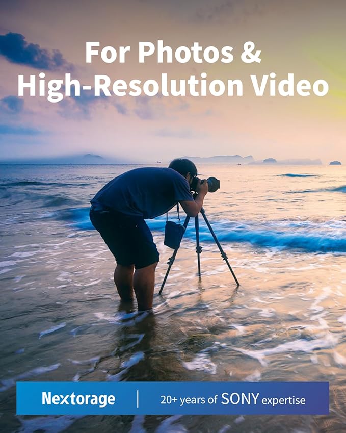 Nextorage 64GB SDXC UHS-II V90 Japanese Brand pSLC Max. Write Speed 299MB/s Max. Read Speed 300MB/s 4K Recording NX-F2PRO64G SD Card Memory for Camera