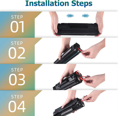 Cool Toner Compatible CE285A 85A Toner Replacement for HP 85A CE285A P1102w Toner Cartridge for HP LaserJet Pro P1102w M1212nf MFP P1109w M1217nfw P1102 P1100 M1132 M1210 1102w Printer (Black, 4-Pack)