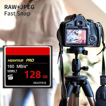 128GB UDMA Speed Up to 160MB/s,Original CF Card Camera Memory Card
