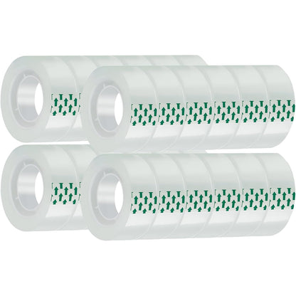 24 Rolls Transparent Tape Refills Rolls Each Rol 1 inch Corel 3/4 x 900 Inches,for School,Office, Home.