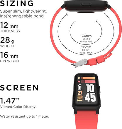 iTouch Active 4 Smartwatch Fitness Tracker – 1.47” Display, IP68 Water Resistant, 96 Sport Modes, Heart Rate & Activity Tracking, GPS, Pedometer, 100+ Watch Faces – for Android & iOS