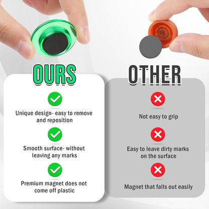 VNDUEEY 45 Pcs Whiteboard Magnets, Round Fridge Magnets Refrigerator Magnet, Mini Magnet Teacher Supplies for School, Home, Office, Dry Board (Assorted Color, 3cm/1.18 inch)