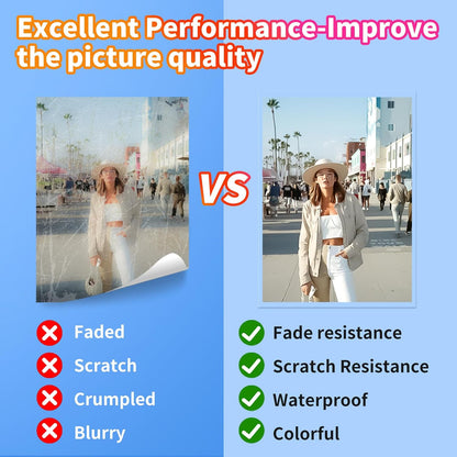 Uinkit 60PCS 4Mil Self-Adhesive Laminating Sheets, 8.7 x 12.2 Inches Clear Self-Sealing Laminating Sheets, Suitable for 8.5 x 11 Inches Letter Size, No Machine Needed