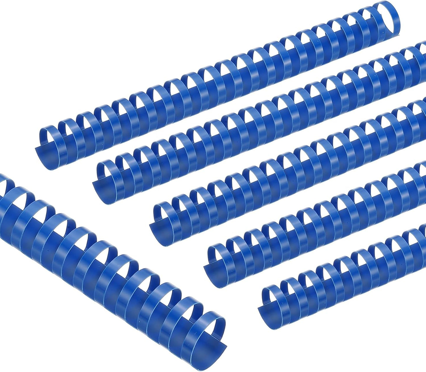PATIKIL 28mm (1-1/8") Plastic Binding Combs, 50 Pcs 21 Rings Comb Binding Spines 240 Sheet Capacity Letter Size for Binding Paper Sheets Notebook Calendar Picture Album, Blue