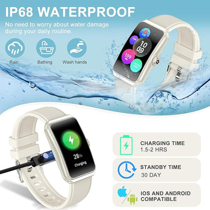 Fitness Tracker with Heart Rate/Blood Oxygen/Sleep Monitor, Smart Watches for Women Men, 100+ Sports Modes, Activity Step Trackers Smart Watch for Android iOS Phones