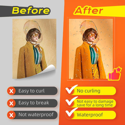 Self Adhesive Laminating Sheets,4Mil 8.5x11inches,10 Sheets Self Sealing Laminating Sheets, Self Adhesive Contact Paper,Clear Laminate Sheets for Stickers,No Machine Needed