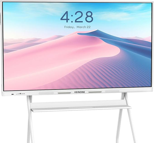 Smart Board for Classroom, 75" 8+128 GB Interactive Smartboard Built-in Android OS & Open App Ecosystem - 4K Touchscreen Electronic Digital Whiteboard for Home Office School Studio Display