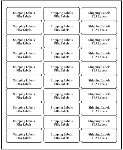 30 UP Address Labels for Inkjet Printers 1" x 2-5/8", Pack of 4500 Labels