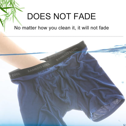 BAMBOO COOL Men's Ultra Breathable Underwear,No Riding Up Boxer Briefs with ComfortFlexible Waistband,Multipack