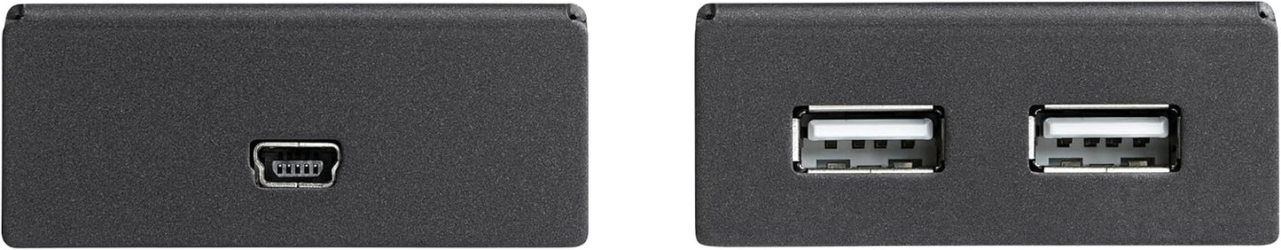 StarTech.com 4-Port USB 2.0 Extender - 130ft (40m) USB Over Cat5/Cat6 Extender - Compact USB 2.0 Over Ethernet Extender, TAA (USB2004EXTV)